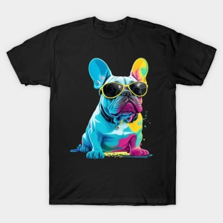 Cool French Bulldog with Glasses T-Shirt